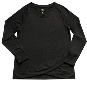 St. John's Bay long sleeve black comfy top